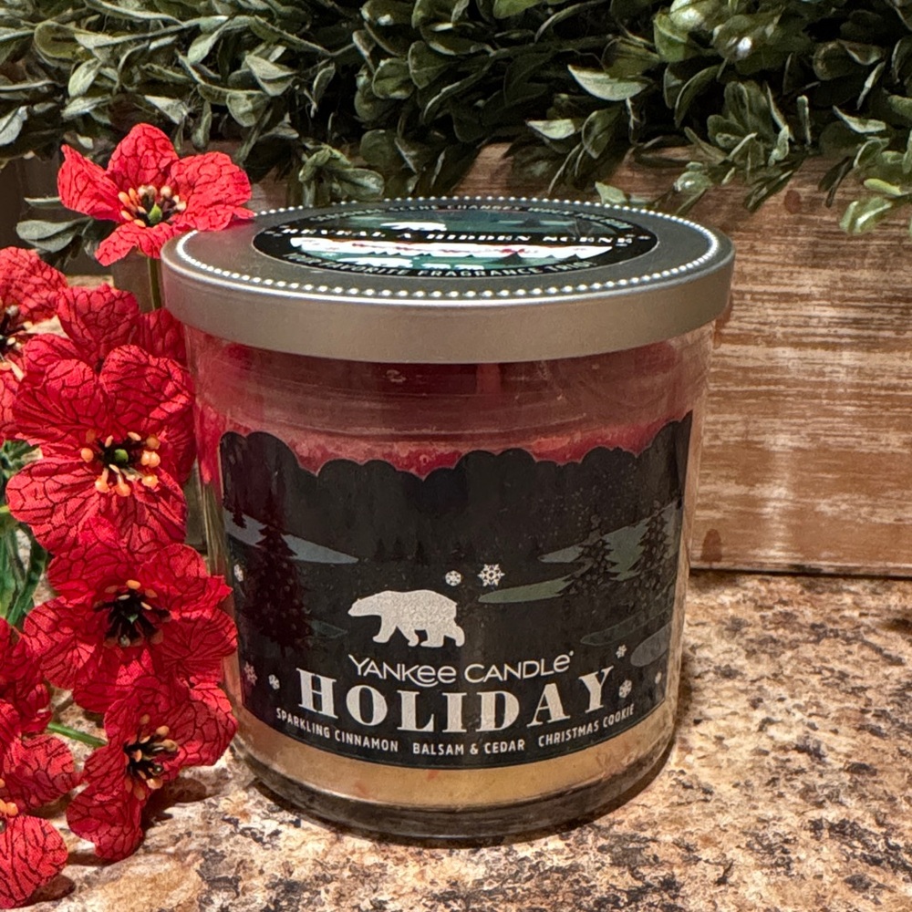 Yankee Candle Holiday Trio Sparkling Cinnamon Balsam & Cedar Christmas Cookie